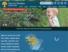 Tablet Screenshot of michiganfarmfun.com